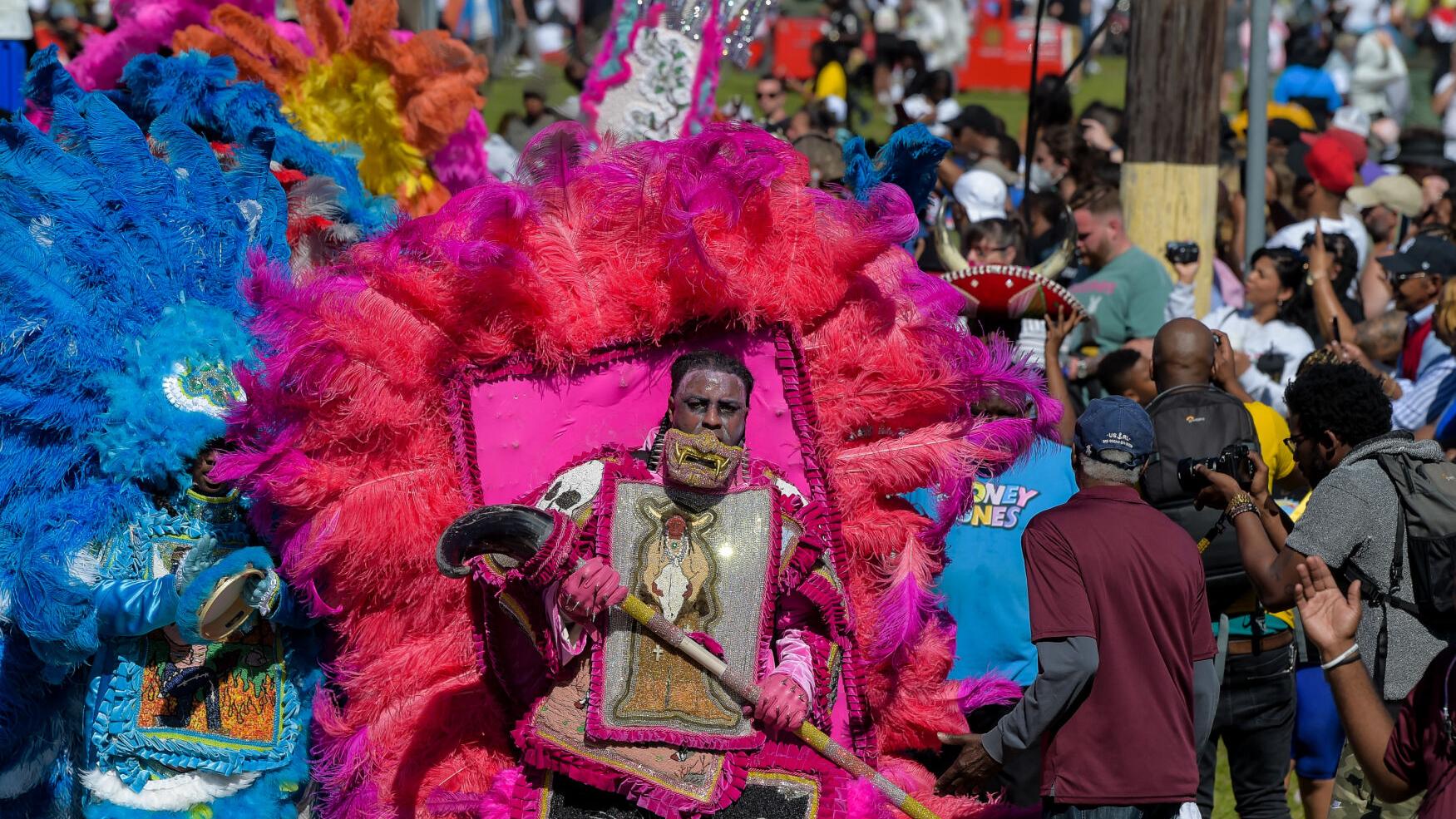 Spectacular Super Sunday parade brings Mardi Gras Indians back to the Central City route